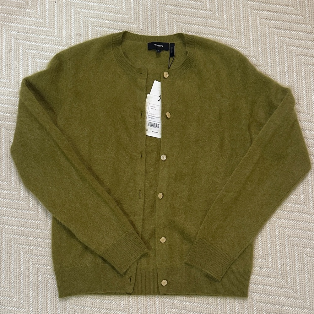 Theory Brushed cashmere cardigan Small